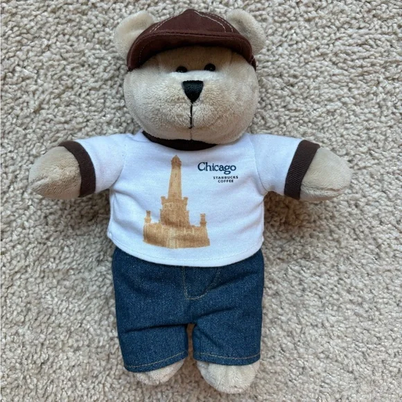 Starbucks Chicago Teddy Bear - Picture 2 of 4